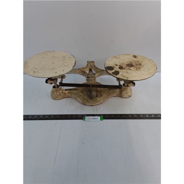 Vintage Metal Detecto 16 lb Set of Scales - 23x9x8" - Pickup Preferred