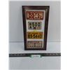 Image 1 : Framed Set of 4 Miniature International License Plates - 7.5" x 13.5"