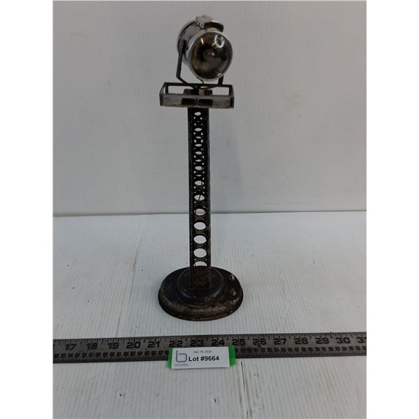 Vintage Metal Marx Toy Spotlight - 13.5" Tall