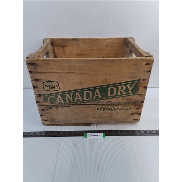 Vintage Wooden 'Canada Dry' Crate - 18x12x13" - Pickup Preferred
