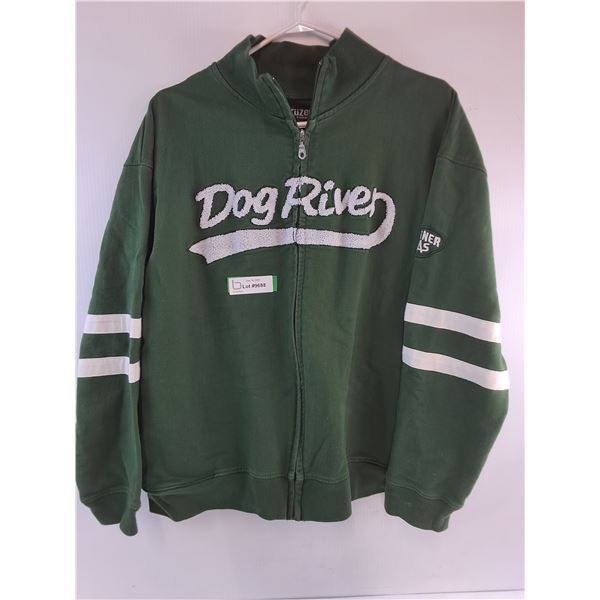Bruzer Large Corner Gas "Dog River" Zip-up Athletic Jacket