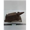 Image 1 : Vintage Cast Iron Hollow Anvil Vice Combo - Partial - 15" Length, 3.5" Grip - Some Damage