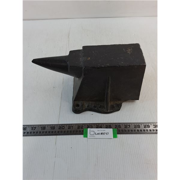 Vintage Cast Iron Hollow Anvil - 10.75" Length - Some Damage