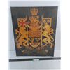 Image 1 : Canadian "Coat of Arms" Poster Board - 19" x 23" - Some Damage