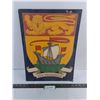 Image 1 : New Brunswick "Coat of Arms" - 13.5" x 18.5" - Some Damage