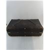 Image 4 : Vintage Leather Suitcase - 24x8x14"