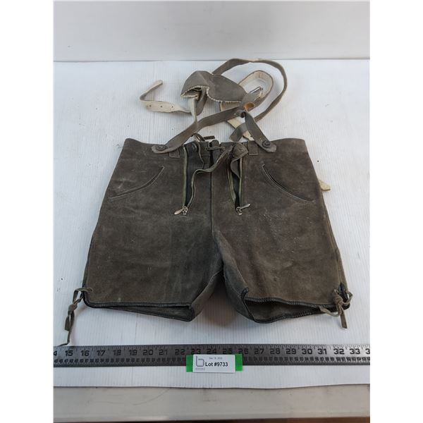 Animal Skin Lederhosen - Size 28 - 32 Waist Approx