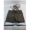 Image 1 : Animal Skin Lederhosen - Size 28 - 32 Waist Approx