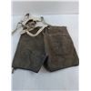 Image 2 : Animal Skin Lederhosen - Size 28 - 32 Waist Approx