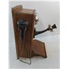 Image 5 : Antique Northern Electric Wall Telephone - 20x9.5x13" - Pickup Only