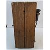 Image 6 : Antique Northern Electric Wall Telephone - 20x9.5x13" - Pickup Only