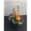 Image 2 : Capodimonte Italian Porcelain Fruit Basket