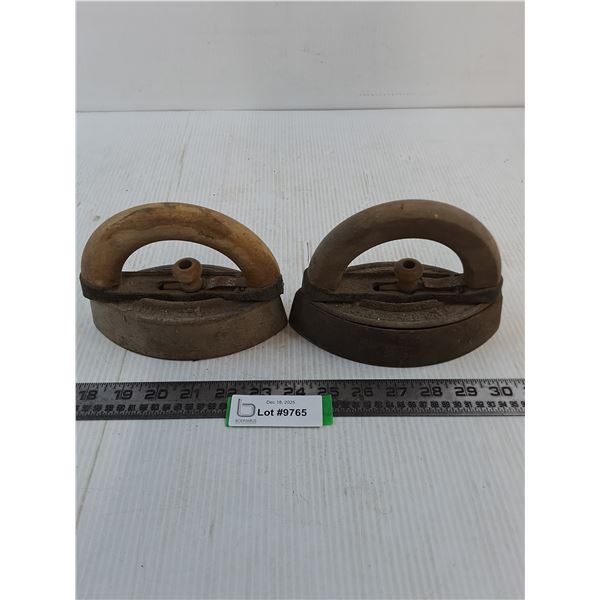 (2) Antique Sad Irons