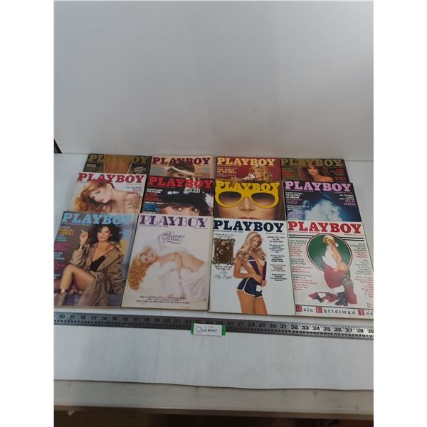 Complete 12-Issue Set of 1982 Playboy Magazines