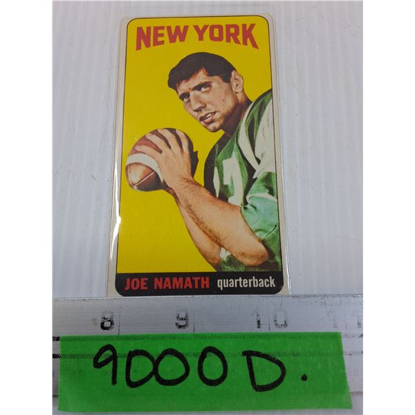 ^ Joe Namath Footbal Trading Card Vintage - CANNOT GUARANTEE AUTHENTICATION