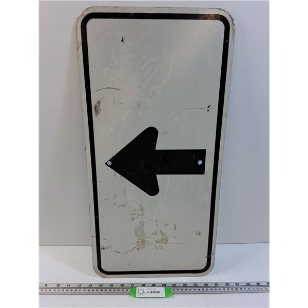 Arrow Directional Road Sign - 12" x 24" - Pick Up Preferred