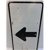 Image 2 : Arrow Directional Road Sign - 12" x 24" - Pick Up Preferred