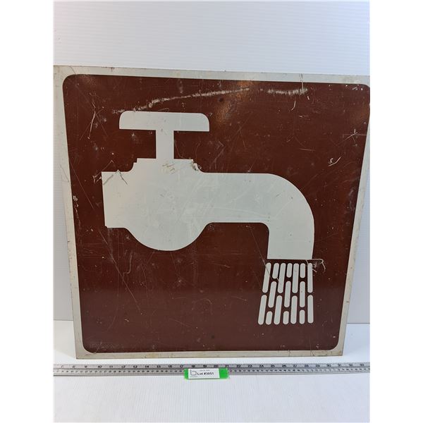 * Drinking Water Road Sign - 24" x 24" - PICK UP