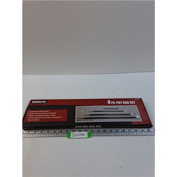 Brico 4pc Pry Bar Set in Box