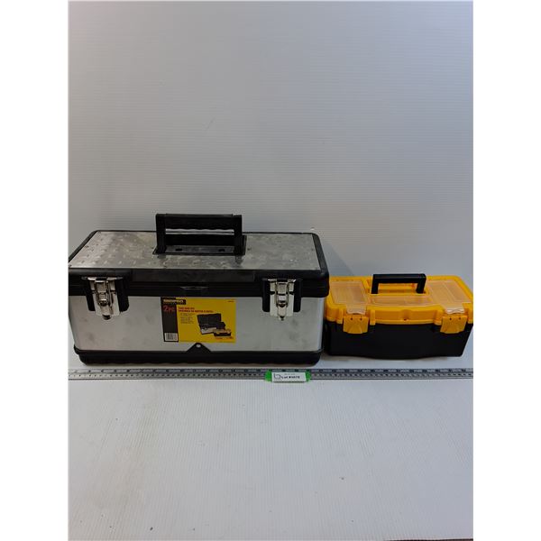 (2) Shoppro Portable Tool Boxes Set