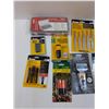 Image 4 : Tool Lot: Pipe Wrench, Rivet Kit, Tweezers, Misc