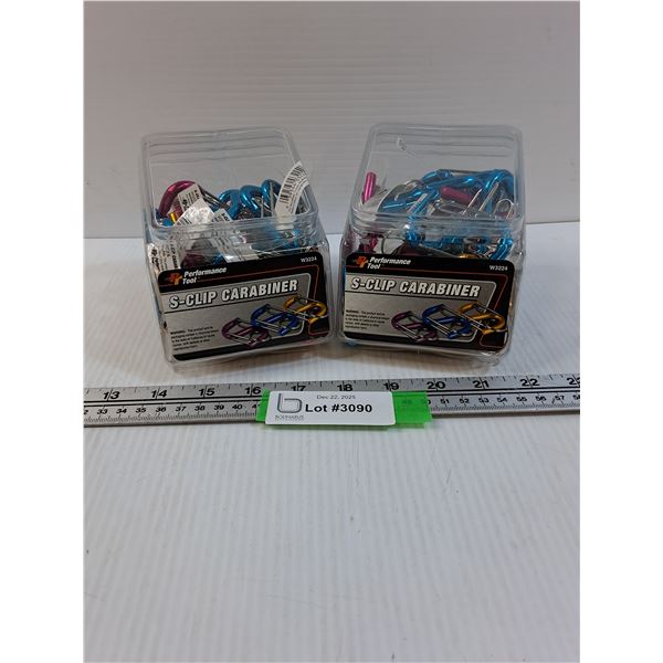 (2) S-Clip Carabiners in Containers