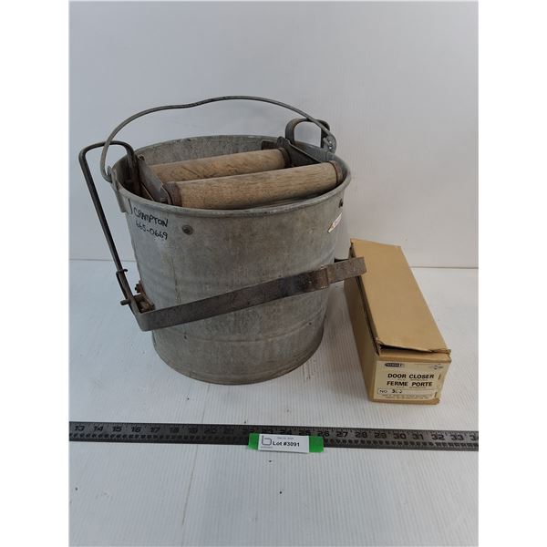 Vintage Mop Ringer/Pail, Taymor Door Closer