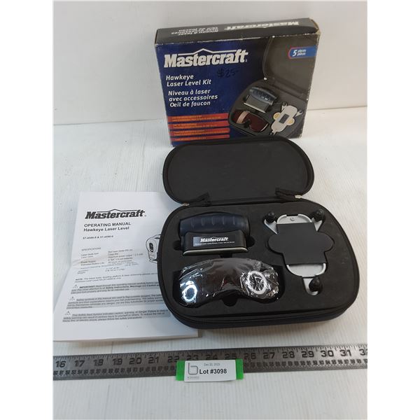 Mastercraft Hawkeye Laser Level Kit - Untested, As is