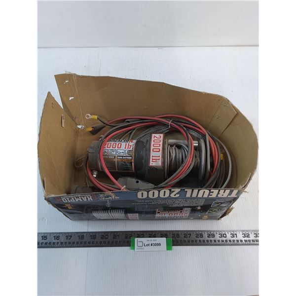 Champion 2000 lb Electric Winch - Untested, As is