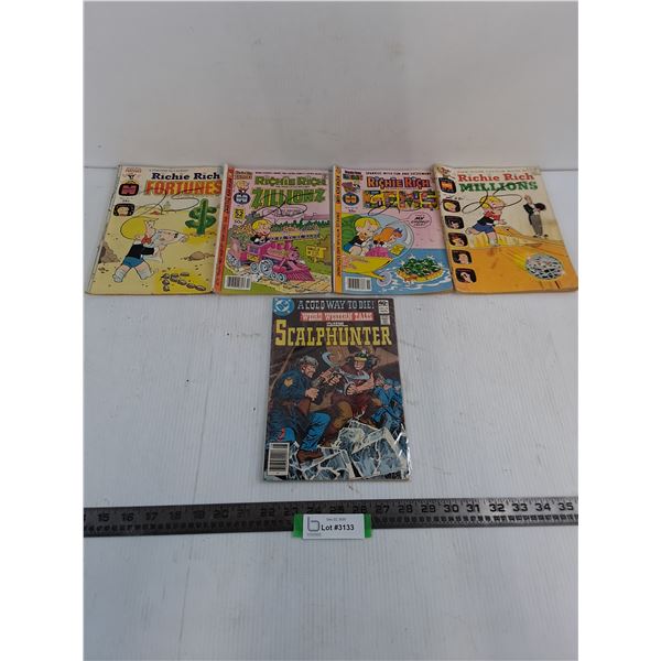 (5) Comic Books (Richie Rich & Scalphunter)