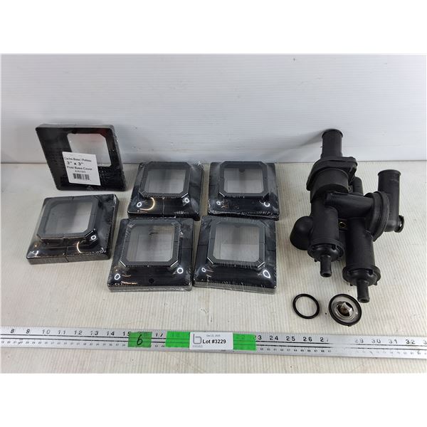 Dorman 902-319 Plastic Thermostat Housing, Thermostat, O Ring Gasket, Post Base Covers