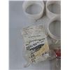 Image 5 : Plastic Rings & End Caps (2) 4" V Belt Poy Maytag Dryer A/B/D Dorm, B Dorm Idler Pulley