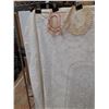 Image 3 : (3) Doilies, Crochet Tablecloth 67"x 58"