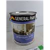 Image 3 : 3.7L General Paint Premium Latex Hi Hide Coating - Eggshell - Color is Walnut Wash -  Appears Sealed