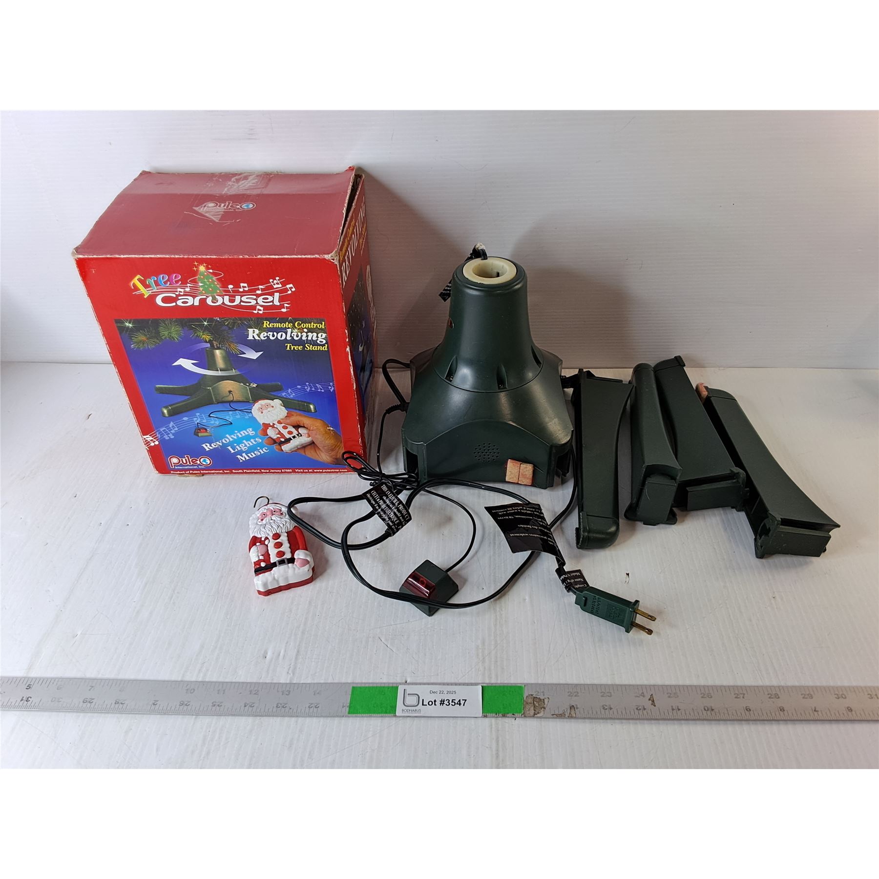 Remote Control Tree Stand Remote Control Revolving Tree Stand- As Is - Bodnarus Auctioneering