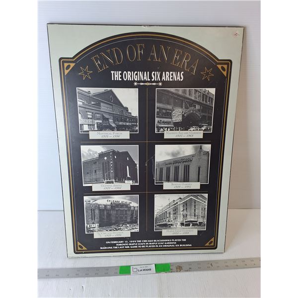 The Original Six Arenas Wall Art 23.75" x 17.75", Pickup Preferred