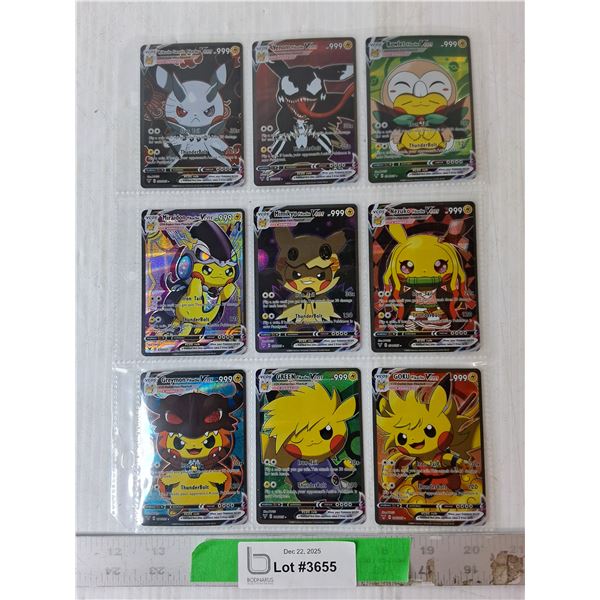 (9) VCOS Pokemon Cards- Cannot Authenticate