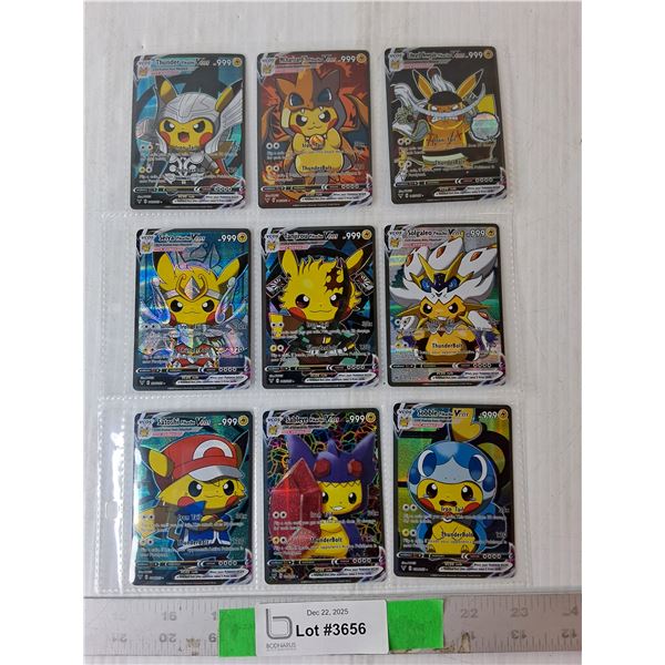 (9) VCOS Pokemon Cards- Cannot Authenticate
