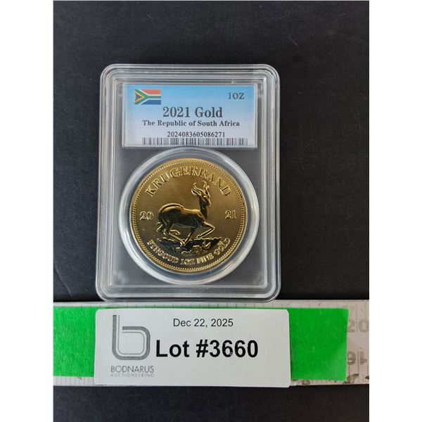 South African 1 Oz. Gold Coin-Cannot Authenticate