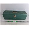 Image 1 : Vintage Bench Metal Tool Box 19" x 6" x 6"
