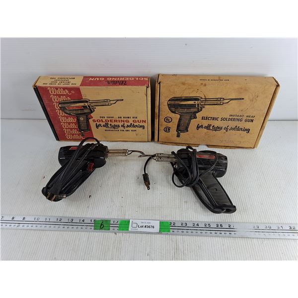 (2) Vintage Weller Soldering Guns - Powers On, As Is