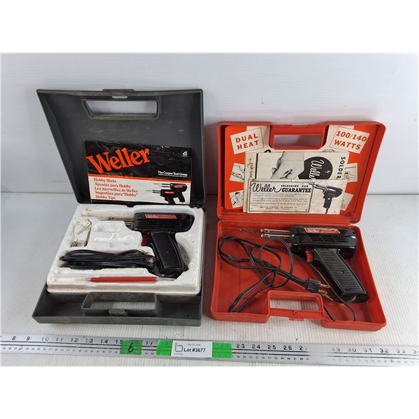 (2) Vintage Weller Soldering Kits - Powers On, As Is