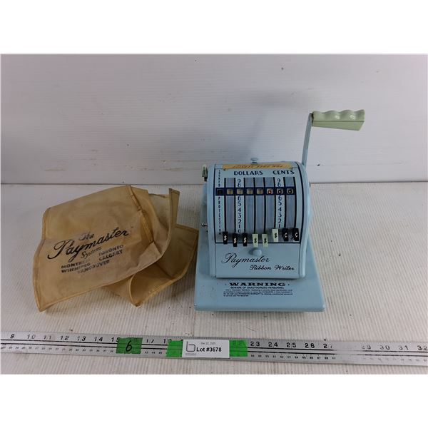 Vintage Paymaster Ribbon Writer - As Is