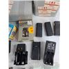 Image 4 : Sanyo, Archer & General Electric Battery Chargers, Mallory Flashlights - As Is, LMB Cabinets , Tote