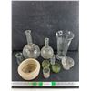 Image 1 : Vintage Laboratory Glassware, Vase, Test Style Bottles, Misc - PICK UP