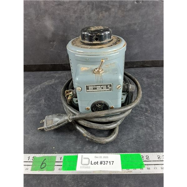 Vintage Powerstat Variable Autotransformer - As Is