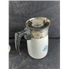 Image 4 : Vintage Ceramic Pitcher & Corning Ware Cornflower Percolator Pot