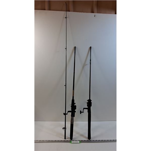 Fishing Rod & Spare Rod End & Reel: Shimano Reel & Silstar - 80" Full Length, 49" Folded -PU