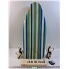 Image 1 : Table Top Ironing Board, Vases, Mini Keybard & Ribbon - 32" x 13" CANNOT SHIP
