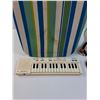 Image 3 : Table Top Ironing Board, Vases, Mini Keybard & Ribbon - 32" x 13" CANNOT SHIP